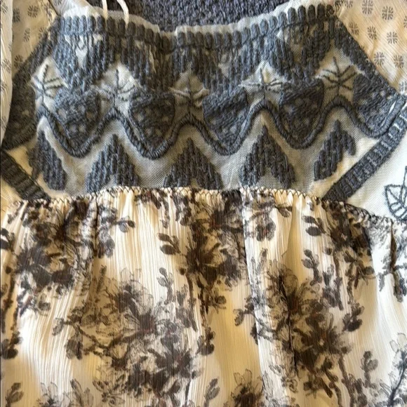 Free People Black and White Floral Dress - Picture 4 of 9